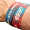 Pulsera de silicona rojo-azul Punok
