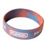 Pulsera de silicona rojo-azul-19mm-Punok