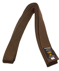 Cinturón de kárate marrón Kaiten extra grueso