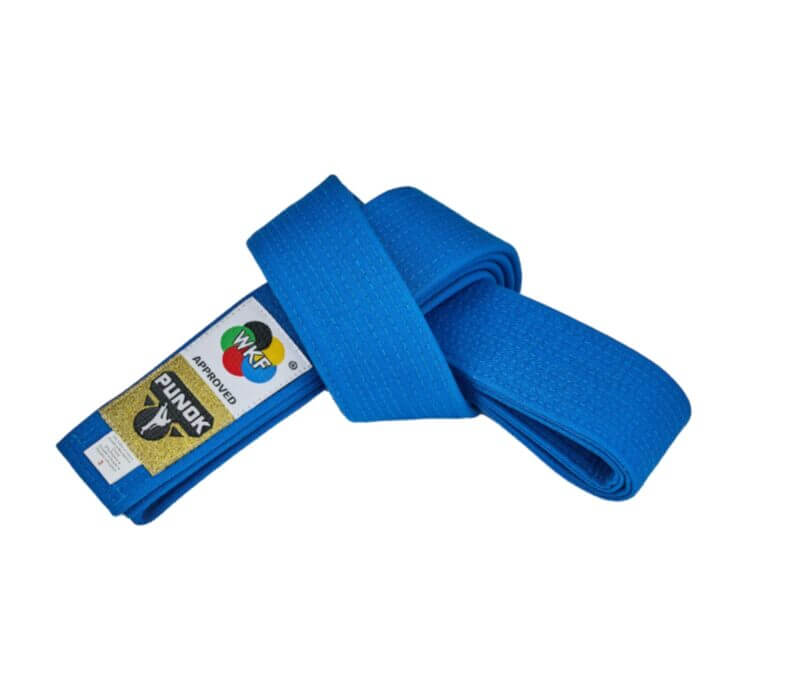 Cinturón de competición PUNOK Kata WKF - Rojo o Azul - WKF 8 Cinturón de competición PUNOK Kata WKF - Azul - WKF