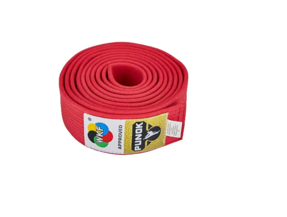 Cinturón de competición PUNOK Kata WKF - Rojo - WKF