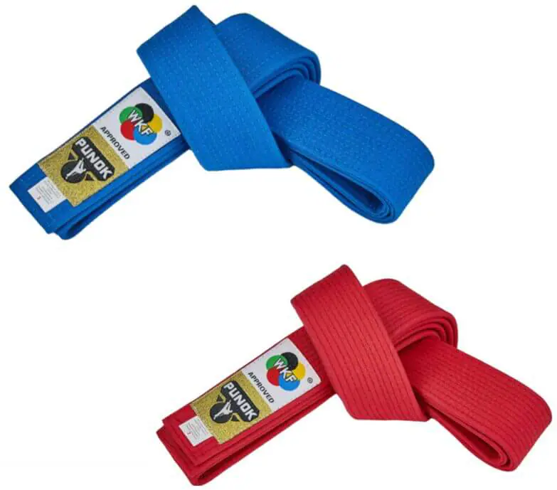 Cinturón de competición PUNOK Kata WKF - Rojo o Azul - WKF