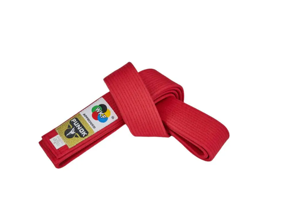 Cinturón de competición PUNOK Kata WKF - Rojo o Azul - WKF