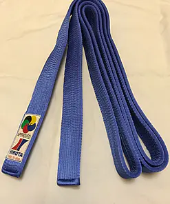 HIROTA Cinturón de karate satinado azul o rojo - Extragrande