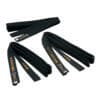 Cinturón de algodón negro Kaiten