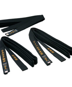 Cinturón de algodón negro Kaiten