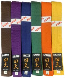 Cinturones de colores Kaiten 100% algodón