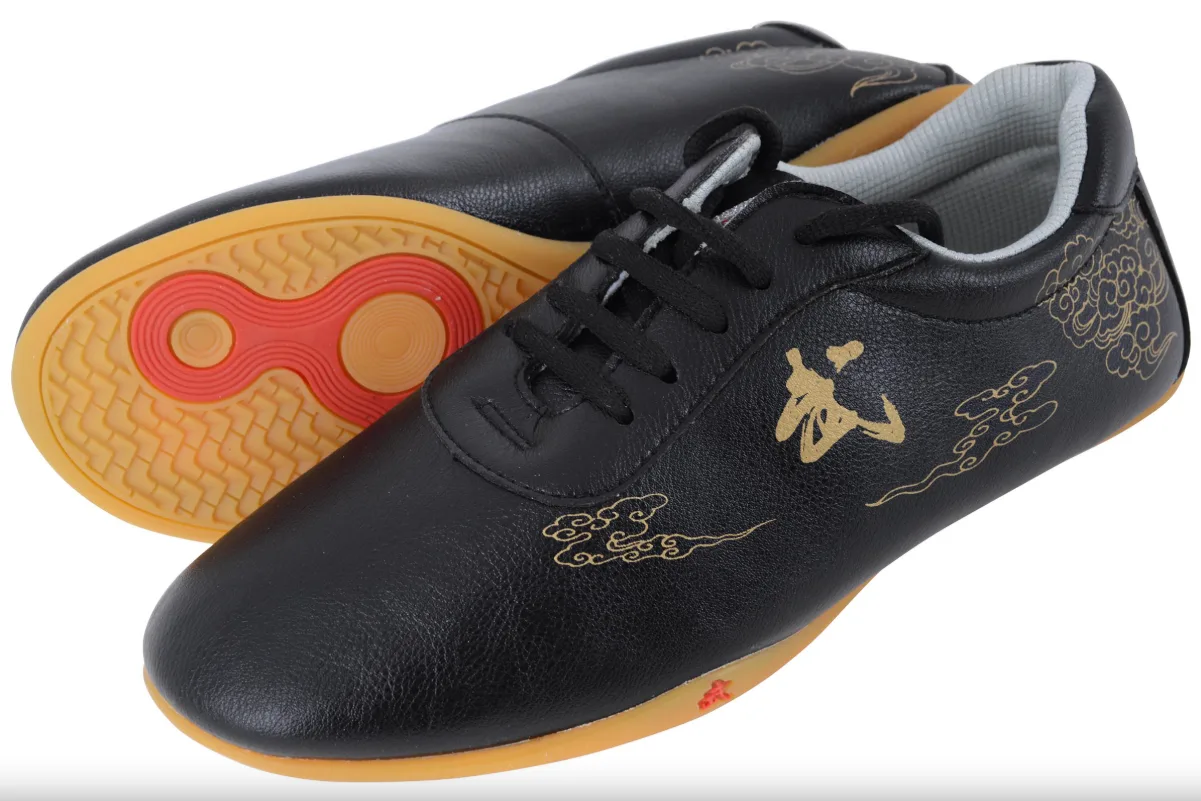 Chaussures Wushu - Taolu Wu - Nuages - Qiao Shang-noir