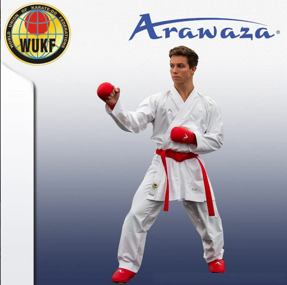 Kimono Arawaza Kumite Deluxe Evo WUKF - Rojo o Blanco