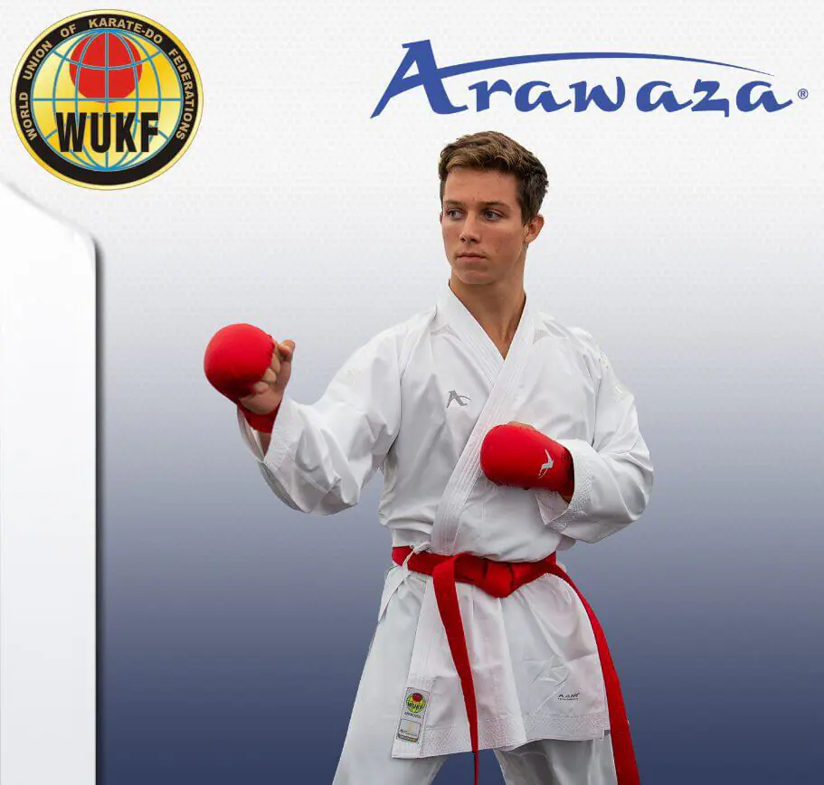 Kimono Arawaza Kumite Deluxe Evo WUKF - Rojo