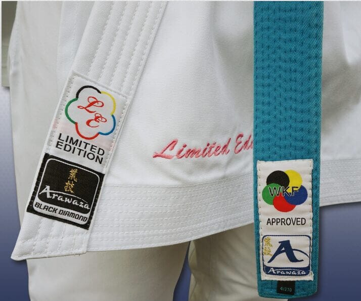 Kimono Karate-gui Diamante Negro - WKF Rosa edición limitada 4 Kimono Karate-gui Diamante Negro - Edición limitada WKF