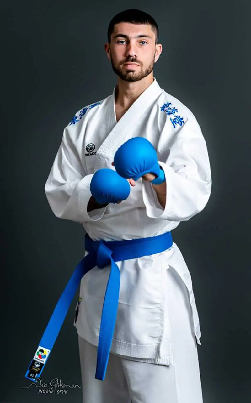 Karategi Tokaido Kumite Master K1 - Premier League (reversible) WKF 9 Kimono Karate Tokaido Kumite Master K1 – Premiere League-bleu