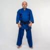 Entrenamiento de Karate-gui Fuji-Mae-azul