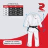 Kimono de entrenamiento de Karate-gui - Modelo Keikogi Edición Limitada DPA - Tamaño Fight-Art