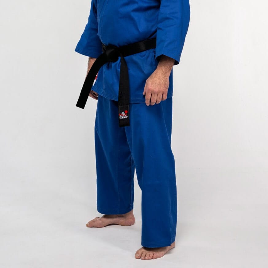 Pantalón de entrenamiento de kárate FUJI-MAE azul o rojo 6 Pantalón de entrenamiento de kárate FUJI-MAE-azul