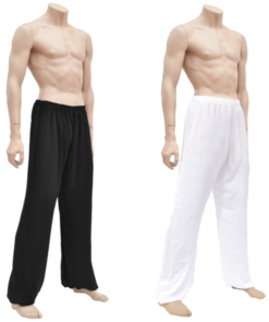 Pantalones de tai chi de viscosa y algodón