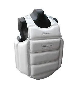 ARAWAZA Protector Corporal Externo Blanco - WKF - Sub-14