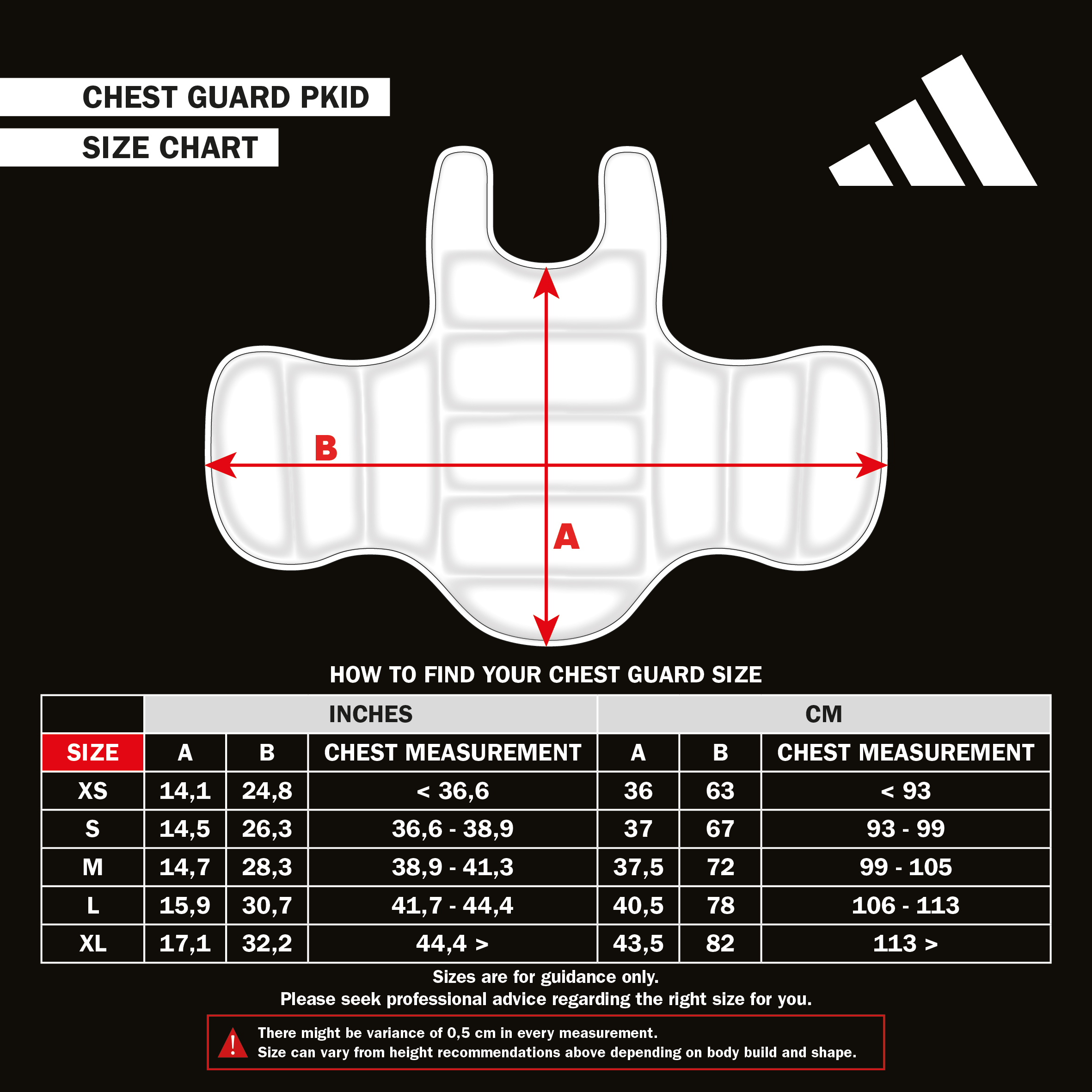 Protector de pecho de kárate Adidas para niños WKF - Blanco 6 Plastron de Karate Adidas Enfant WKF - Blanc-taille