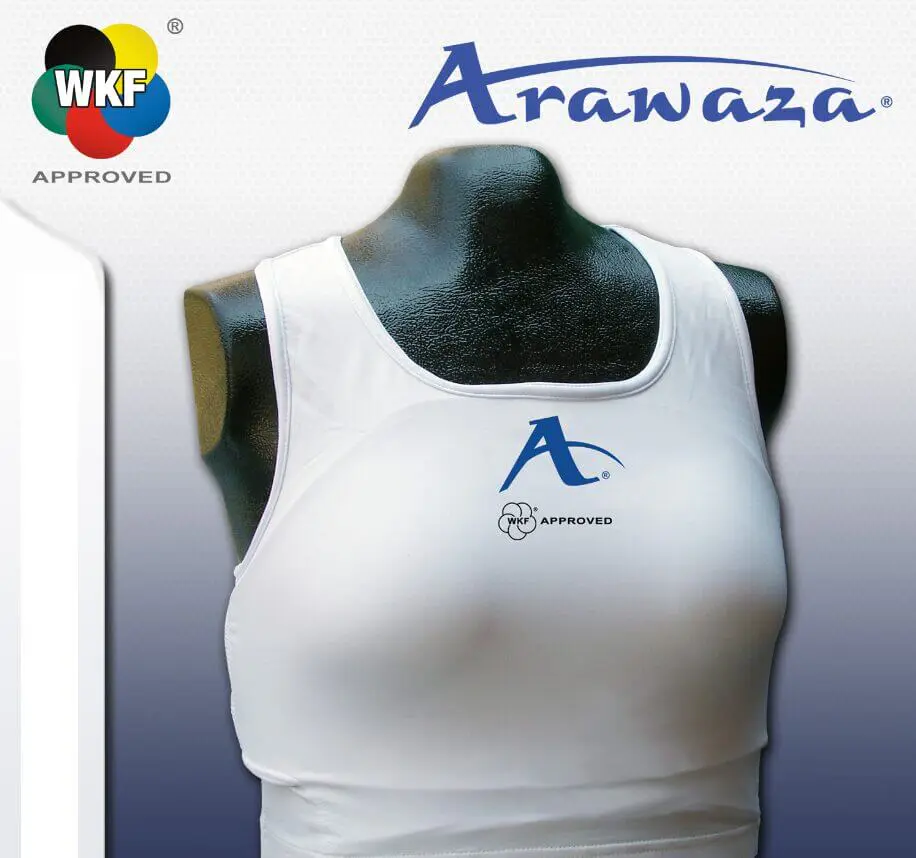 Protector pectoral Arawaza homologado por la WKF