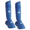 Espinilleras y protectores de pies Adidas para kárate - azul, rojo - WKF 10 Espinilleras y protectores de pies Adidas para kárate - azul, rojo - WKF