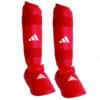 Espinilleras y protectores de pies Adidas para kárate - azul, rojo - WKF 11 Espinilleras y protectores de pies Adidas para kárate - rojo - WKF