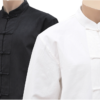 Traje tradicional Tangzhuang de manga larga - Algodón