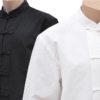 Traje tradicional Tangzhuang de manga larga, de algodón