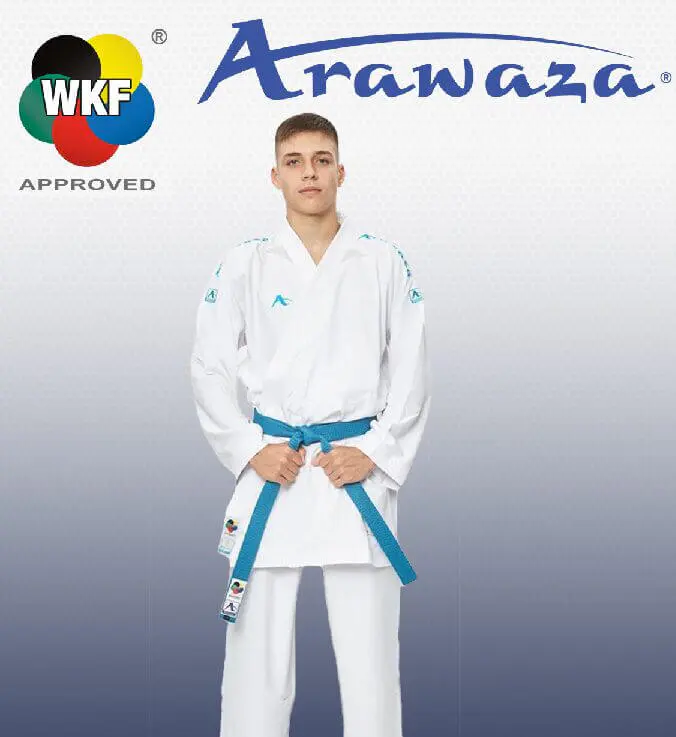 Kimono Arawaza Kumite Deluxe Evo Premier League rojo/azul WKF 4 arawaza-kumite-deluxe-evo-premiere-league-wkf