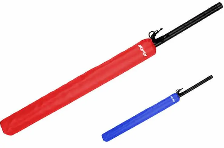 Palo oficial Yoseikan Tchobo-espuma-reversible kwon karate-gui-rojo-azul