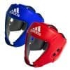 Casco de competición de boxeo amateur Adidas azul o rojo