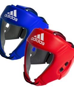 Casco de competición de boxeo amateur Adidas azul o rojo