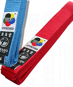Cinturón de competición de kárate Tokaido - Rojo o Azul