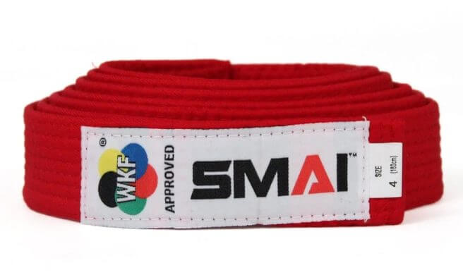 Cinturón de Karate Estilo Kumite SMAI - WKF 3 Cinturón de Karate Estilo Kumite