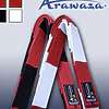 Cinturón rojo y blanco ARAWAZA Master Karate (o rojo y negro)