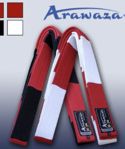 cinturón-karate-master-rojo-blanco-rojo-negro-arawaza-master