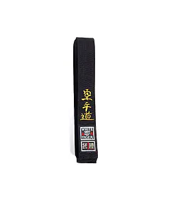 Cinturón negro bordado NORIS Karate-Do