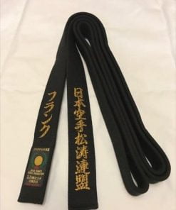 HIROTA YOHACHI Cinturón negro de kárate 100% Algodón - Extra Large
