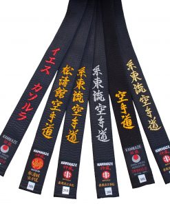 cinturón-negro-kamikaze-satén-o-algodón-abanico-broderies-estilo-etiquetas-karate