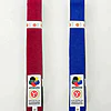competición-cinturones-satin-seishin-international-wkf-rojo-y-azul-sobre