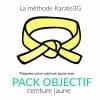Clases de kárate en línea Cinturón amarillo PACK OBJETIVO Karate3G vídeo