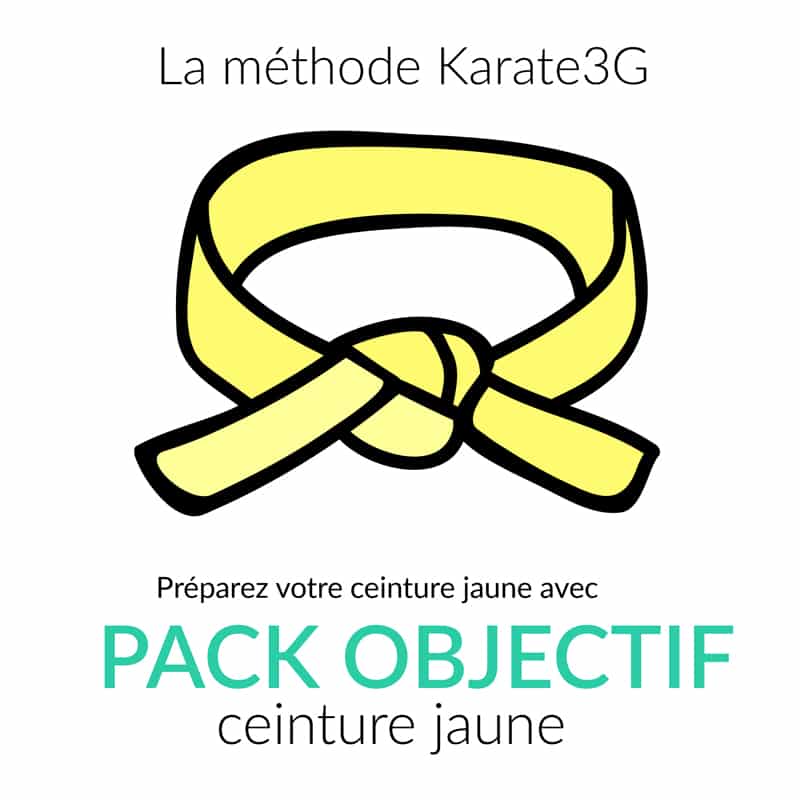 Cursos de Karate Online Cinturón Amarillo PACK OBJETIVO Karate3G™ 3 Clases de kárate en línea Cinturón amarillo PACK OBJETIVO Karate3G vídeo