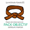 Clases de kárate en línea Cinturón marrón PACK OBJETIVO Karate3G vídeo
