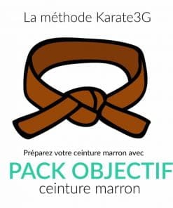 Clases de kárate en línea Cinturón marrón PACK OBJETIVO Karate3G vídeo