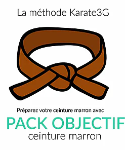 Clases de kárate en línea Cinturón marrón PACK OBJETIVO Karate3G vídeo