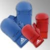 Guantes de kárate Adidas con pulgar - azules o rojos - WKF