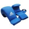 Guantes de kárate Adidas con pulgar FFK - azules o rojos 1 Guantes de kárate Adidas con pulgar FFK