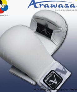 Guantes de kárate ARAWAZA - PU - blanco