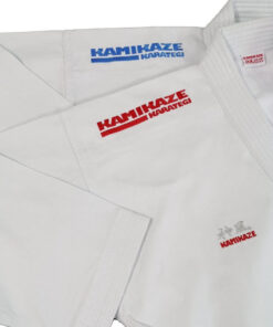 karategi Kamikaze Premier Kata hombros bordados en rojo y azul