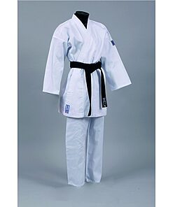 Kimono blanco de entrenamiento de karate-gui
