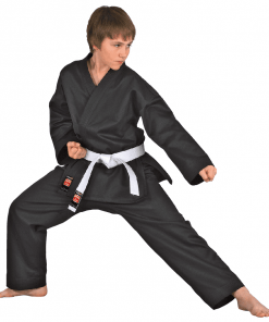 Kimono de kárate DANRHO Dojo-Line - Negro
